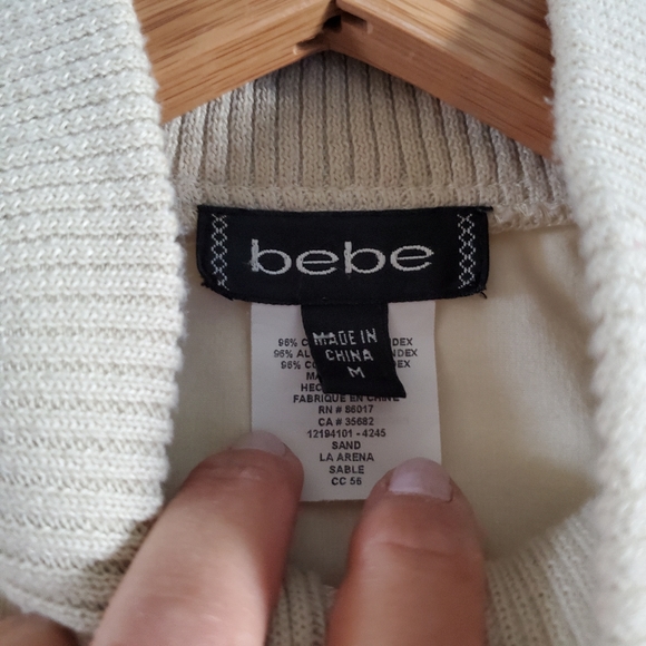 Bebe Zippered Bomber Jacket - Picture 2 of 3